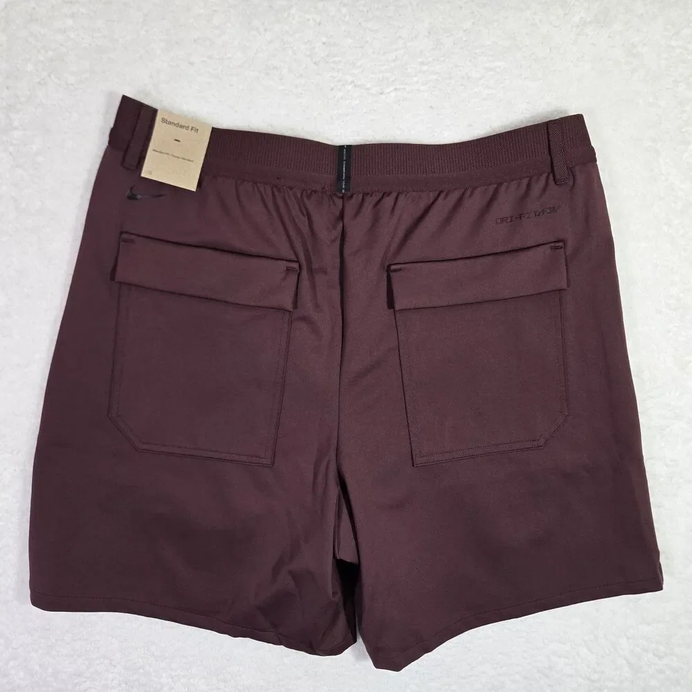 $100 Nike A.P.S Dri-FIT ADV Burgundy Versatile Shorts Mens Large FV8698-652 L